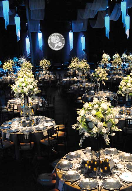 Table set for a spectacular gala